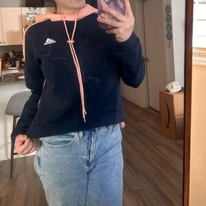 Adidas Blue and Pink Athletic Sweater